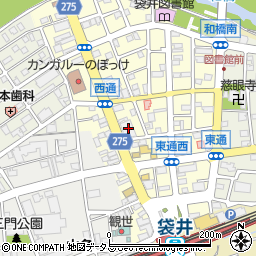 静岡銀行袋井支店周辺の地図