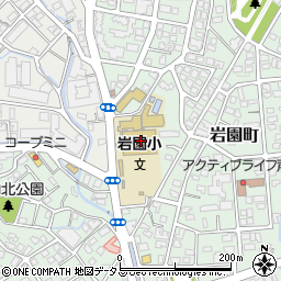 兵庫県芦屋市岩園町23-41周辺の地図