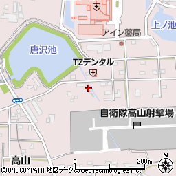 愛知県豊橋市飯村町高山166周辺の地図