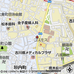 京阪動物病院周辺の地図