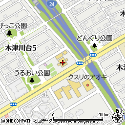 京都トヨペット木津川台店周辺の地図