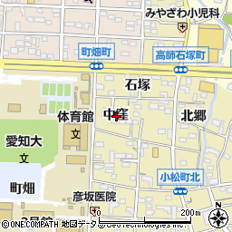 愛知県豊橋市高師石塚町中窪周辺の地図