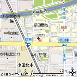 兵庫県尼崎市額田町7周辺の地図