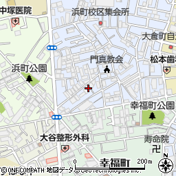 大阪府門真市石原町1-13周辺の地図