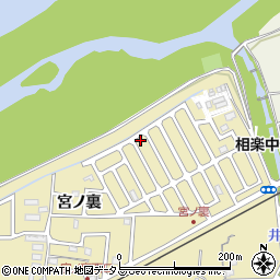 京都府木津川市木津宮ノ裏36-92周辺の地図