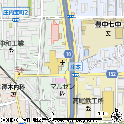 関西マツダ豊中店周辺の地図