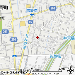 静岡県浜松市中央区市野町1527周辺の地図