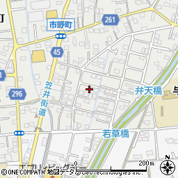 静岡県浜松市中央区市野町1498周辺の地図