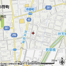 静岡県浜松市中央区市野町1525周辺の地図