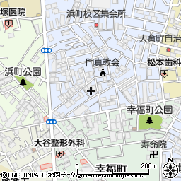大阪府門真市石原町1-24周辺の地図