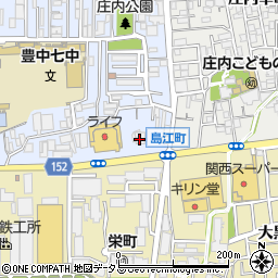 豊中市役所　教育委員会庄内少年文化館周辺の地図