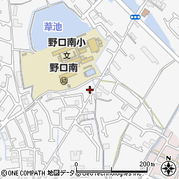 兵庫県加古川市野口町古大内243周辺の地図