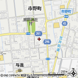 静岡県浜松市中央区市野町2332周辺の地図