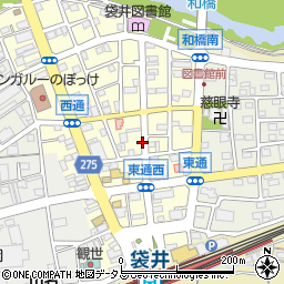 静岡県袋井市高尾町周辺の地図