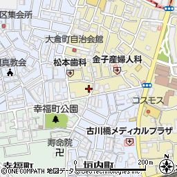 ＧＳパーク門真大倉町駐車場周辺の地図