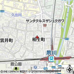 兵庫県西宮市相生町周辺の地図