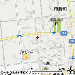 静岡県浜松市中央区市野町2425周辺の地図