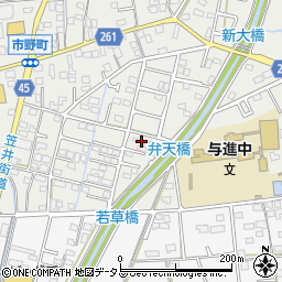 静岡県浜松市中央区市野町1418周辺の地図