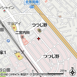 兵庫県加古川市平岡町つつじ野1-132周辺の地図
