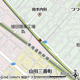 愛知県豊橋市牧野町長畑周辺の地図