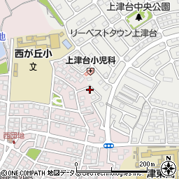 上津部田小公園周辺の地図
