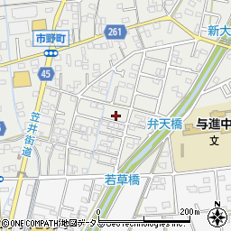 静岡県浜松市中央区市野町1496周辺の地図