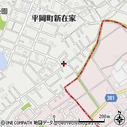 兵庫県加古川市平岡町新在家2001-17周辺の地図