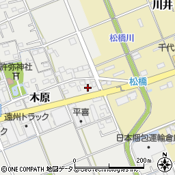静岡県袋井市木原456周辺の地図