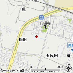 愛知県知多郡南知多町内海松田90周辺の地図