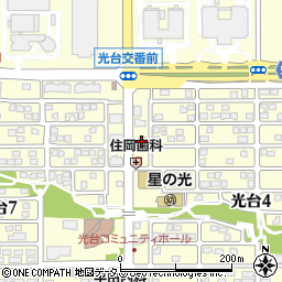 ファミリーマート精華光台店周辺の地図