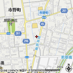 静岡県浜松市中央区市野町1599周辺の地図