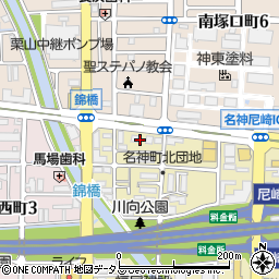 〒661-0021 兵庫県尼崎市名神町の地図