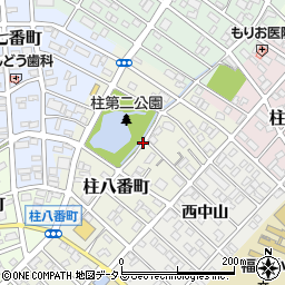 愛知県豊橋市柱八番町周辺の地図