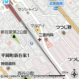 兵庫県加古川市平岡町新在家1588-1周辺の地図