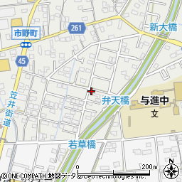 静岡県浜松市中央区市野町1419周辺の地図