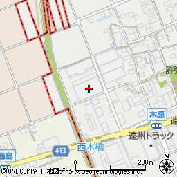 静岡県袋井市木原50周辺の地図