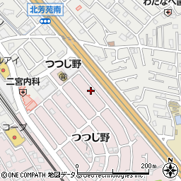 兵庫県加古川市平岡町つつじ野1-90周辺の地図