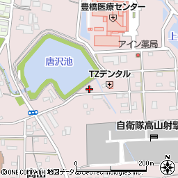 愛知県豊橋市飯村町高山180周辺の地図