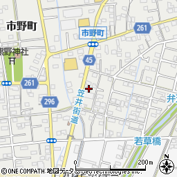 静岡県浜松市中央区市野町1563周辺の地図