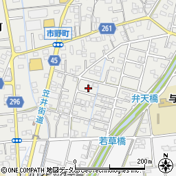 静岡県浜松市中央区市野町1497周辺の地図