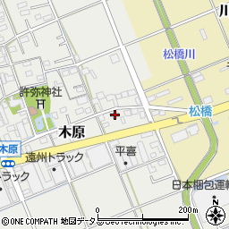 静岡県袋井市木原462周辺の地図