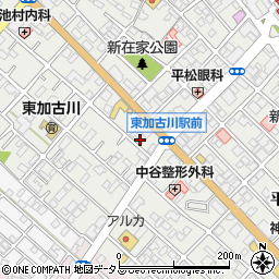 兵庫県加古川市平岡町新在家213-1周辺の地図