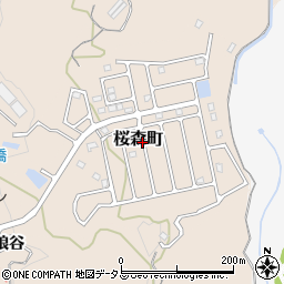 兵庫県神戸市北区桜森町周辺の地図