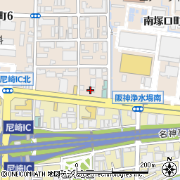 トヨタ部品兵庫共販株式会社　尼崎店周辺の地図