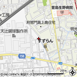 大阪府門真市上野口町2-14周辺の地図