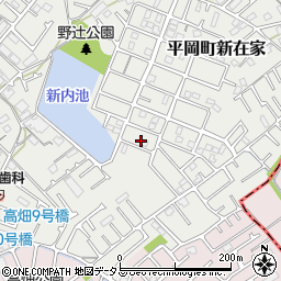 兵庫県加古川市平岡町新在家1958-68周辺の地図
