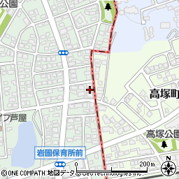 兵庫県芦屋市岩園町16-22周辺の地図