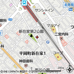 兵庫県加古川市平岡町新在家1丁目262周辺の地図