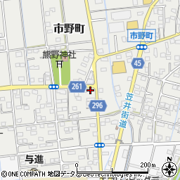 静岡県浜松市中央区市野町2329周辺の地図