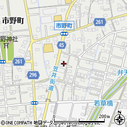 静岡県浜松市中央区市野町1561周辺の地図